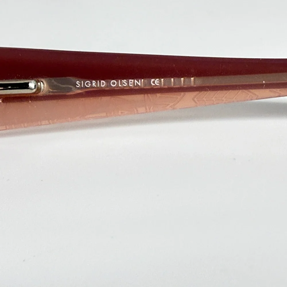 Sigrid Olsen‎ SO 103 Blush Rose Eyeglasses Frames 135mm Rectangular Pink Womens